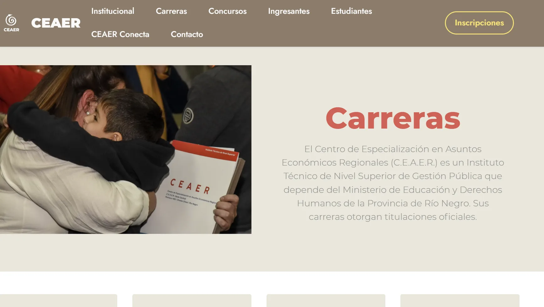 CEAER Orienta — sitio de carreras